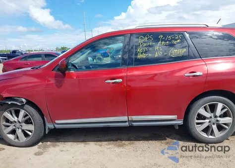 2014 Nissan Pathfinder Platinum z USA, uszkodzony, nr VIN 5N1AR2MM8EC600544